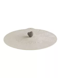 Coperchio Universale Batticuore Avorio Tortora In Silicone - 1Pz
