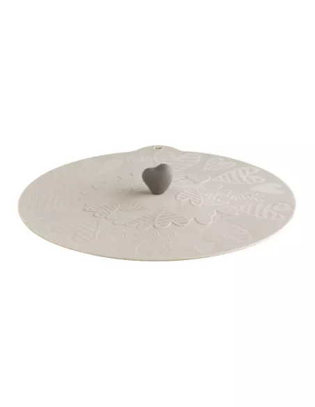 Coperchio Universale Batticuore Avorio Tortora In Silicone - 1Pz