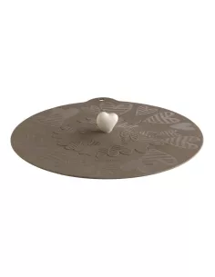 Coperchio Universale Batticuore Avorio Tortora In Silicone - 1Pz 2