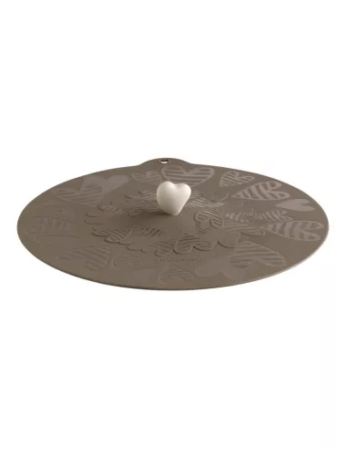 Coperchio Universale Batticuore Avorio Tortora In Silicone - 1Pz