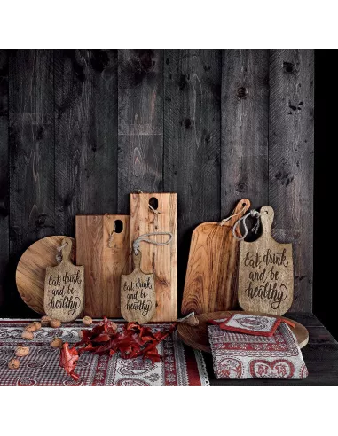 Tagliere Incavo Rettangolare Cm 44 Bamb Legno Marrone