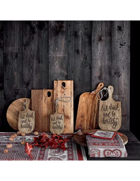 Tagliere Incavo Rettangolare Cm 44 Bamb Legno Marrone