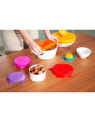 Set 6 Cover Salvafreschezza In Silicone