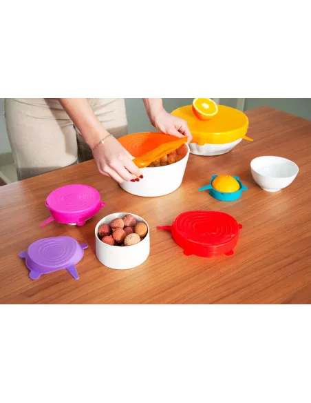 Set 6 Cover Salvafreschezza In Silicone