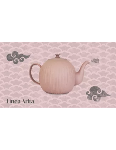 Teiera In Porcellana Da 1l Cipria Linea Arita