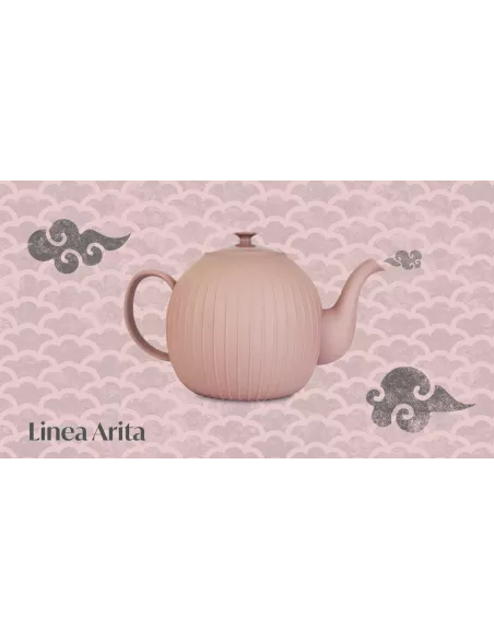 Teiera In Porcellana Da 1l Cipria Linea Arita