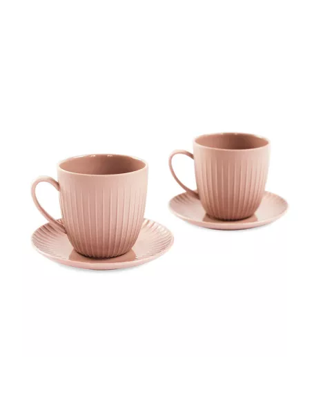Set 2 Tazzine Da Caffè In Porcellana Cipria Linea Arita