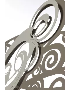 Pannello Di Design Ovale Sacra Famiglia Beige E Avorio 2