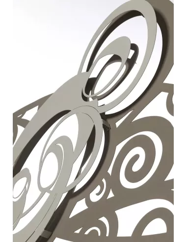 Pannello Di Design Ovale Sacra Famiglia Beige E Avorio