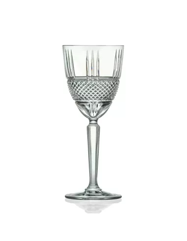 Set 6 Calici Diamond Crystal Glass Cm. 20