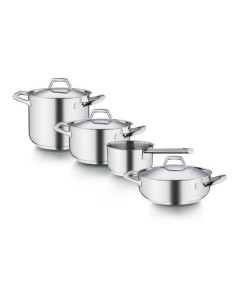 Batteria Chef Line 9 Pz In Acciaio Inox 18/10 Made In Italy 2