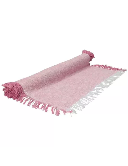Runner 40 X 140 Cm Volterra Rosa Antico In Cotone