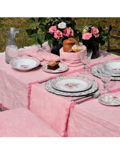 Runner 40 X 140 Cm Volterra Rosa Antico In Cotone 2