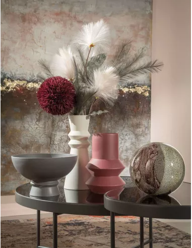 Centrotavola In Ceramica Grigio L'oca Nera 1M186