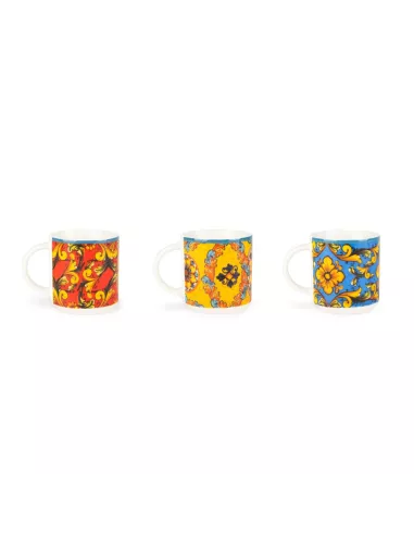 Set 6 Tazzine Caffè Senza Piattino In Porcellana Trinacria Excélsa 100ml