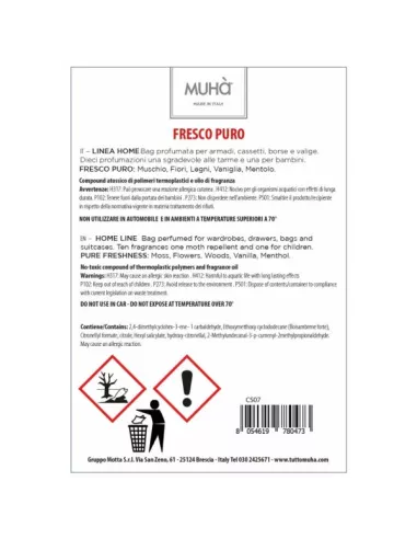 Bag Profuma Cassetti E Armadi Fresco Puro