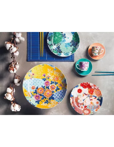 Servizio Piatti 18 Pz Kimono ExcélsaServizio Piatti 18 Pz Kimono Excélsa