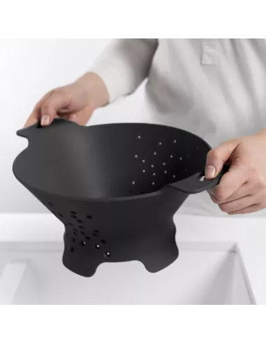 Scolapasta Cosmo M Colore Carbon Black