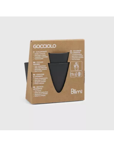 Scolapasta Gocciolo Colore Carbon Black