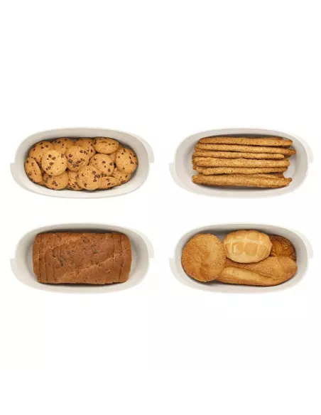 Biscottiera / Contenitore Prodotti Da Forno Bianco Latte Tierra