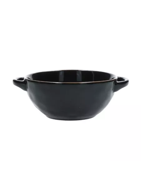 Concerto Nero Ciotola Zuppa Con Manici 600cc