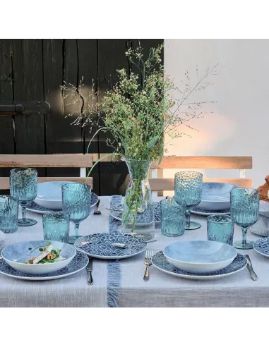 Set 6 Calici Turchese cc 450 Linea Serena Andrea Fontebasso