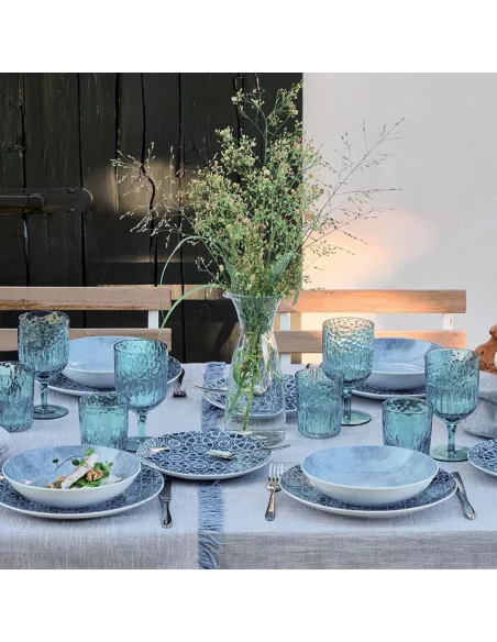 Set 6 Calici Turchese cc 450 Linea Serena Andrea Fontebasso