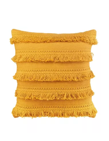 Cuscino In Cotone Giallo Cm 45x45 Cod. 1C156 - L'oca Nera