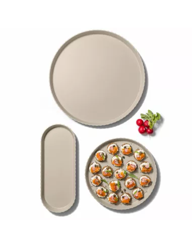 Vassoio Atena L Moka Grey