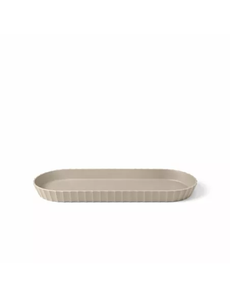 Vassoio Ovale Minerva M Moka Grey