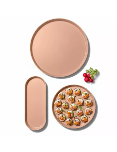 Vassoio Ovale Minerva M Pink Sand