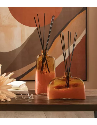 Kal - Vaso In Vetro Diffusore Di Essenze Con Bastoncini L'oca Nera