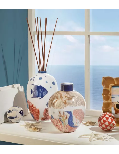 Naxos - Vaso In Ceramica Diffusore Di Essenze Con Bastoncini L'oca Nera
