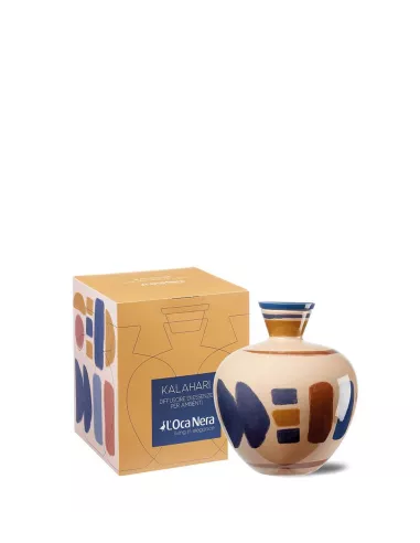 Kalahari - Vaso In Ceramica Diffusore Di Essenze Con Bastoncini L'oca Nera