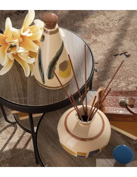 Namib - Vaso In Ceramica Diffusore Di Essenze Con Bastoncini L'oca Nera
