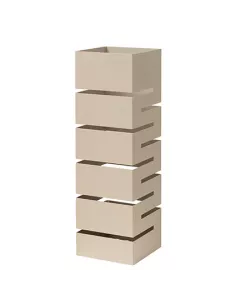 Portaombrelli Geometrico Base Quadrata In Metallo Tortora