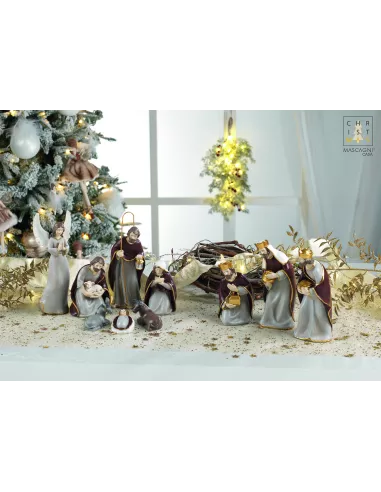 Presepe In Resina Set 10 Pezzi Mascagni