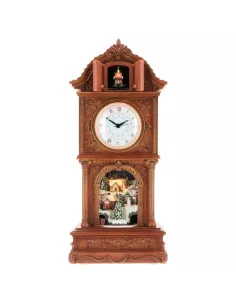 Scena Natalizia Orologio Con Musica e Movimento