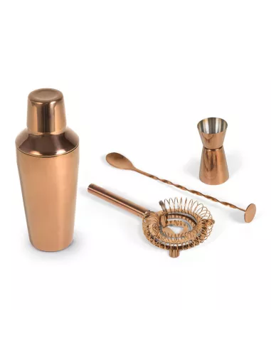 Set Cocktail In Acciaio Con Finitura Rose Gold- WD Lifestyle