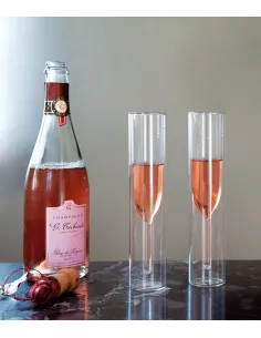 Set 2 Flute a Doppia Parete In Vetro Borosilicato - WD Lifestyle
