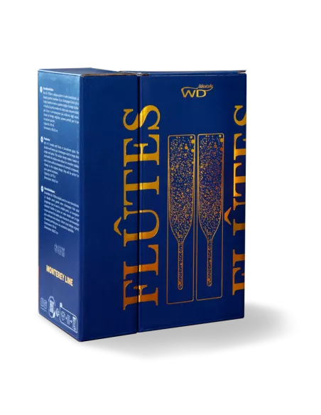 Set 2 Flute a Doppia Parete In Vetro Borosilicato - WD Lifestyle