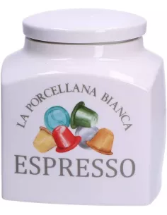 Conserva Barattolo Porcellana Deco 1,8Lt Espresso