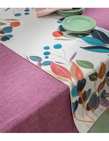 Giverny - Runner Da Tavola In Filato Antimacchia E Idrorepellente 50x155 Cm