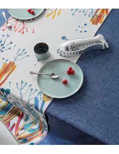 Capri - Runner Da Tavola In Filato Antimacchia E Idrorepellente 50x155 Cm