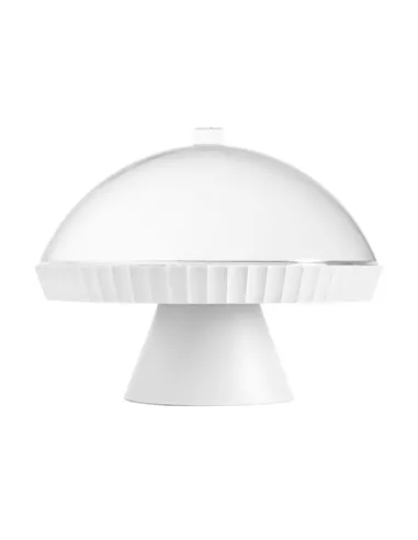 Alzata Con Campana e Pala Torta Agorà Artic White