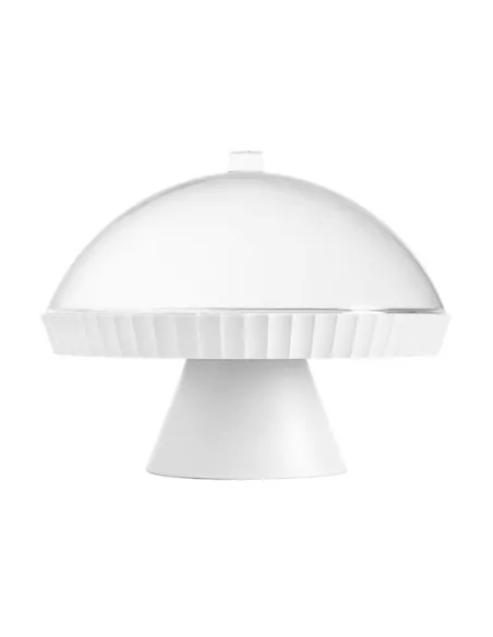 Alzata Con Campana e Pala Torta Agorà Artic White