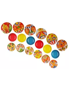 Servizio Piatti 18 Pz Caltagirone Excélsa