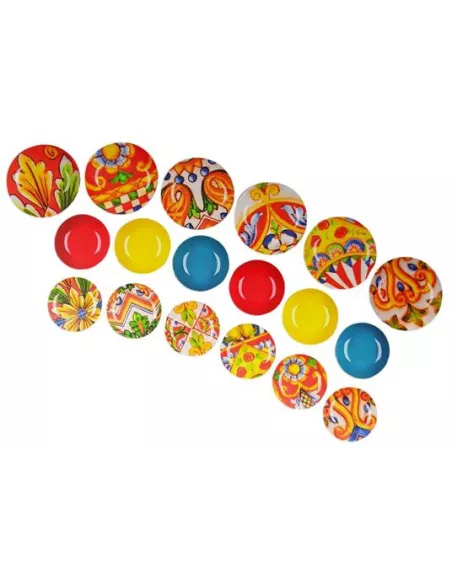 Servizio Piatti 18 Pz Caltagirone Excélsa