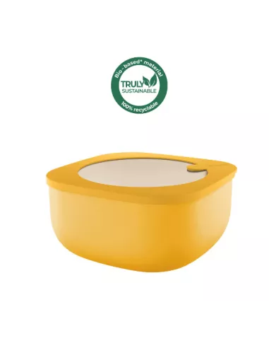 Store&more - Contenitore Ermetico Basso Per Frigo/ Freezer/ Microonde (L) Giallo Mango