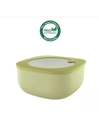 Store&more - Contenitore Ermetico Basso Per Frigo/ Freezer/ Microonde (L) Verde Avocado